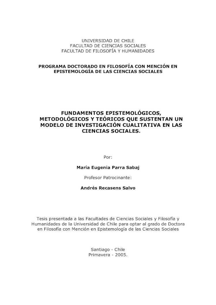 PDF FUNDAMENTOS EPISTEMOLÓGICOS METODOLÓGICOS Y epistemológicas y teóricas que sirvan de