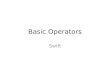 Swift basic operators-controlflow