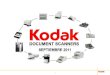 Scanners de documentos KODAK - Septiembre 2011