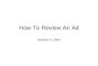 GMA: How To Review An Ad