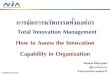 Tim how to assess the innovation capability