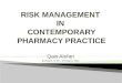 8 Risk Management in Contemporary Pharmacy Practice