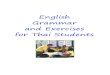 English Grammar & Exercises for Thai Students - 276p