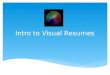 Introduction to Online & Visual Resumes