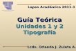 Guía teórica unidades i y ii (tipografía)