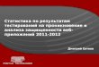 Статистика по результатам тестирований на проникновение и анализа защищенности веб-приложений 2011-2012