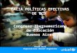 Hacia políticas efectivas de ECD - Congreso iberoamericano educación 2010