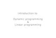 introduction to dynamic programming and linear programming