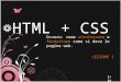 HTML + CSS - Lezione 1