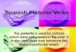 Spanish Preterite Verbs