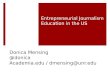 Entrepreneurial Journalism Education