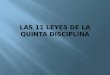 Las 11 leyes de la quinta disciplina