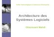 Architecture des Systèmes Logiciels