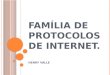 Familia de protocolos de internet