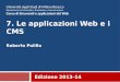 7. Applicazioni web e CMS