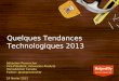 Quelques tendances technologiques de 2013