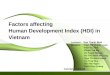 Factors Affecting Human Development Index (HDI) in Vietnam