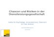 SYMPOSIUM 2014 REFERENT : DR. PAUL JIMENEZ "Chancen und Risiken in der Dienstleistungsgesellschaft"