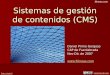 Introducción a los sistemas de gestion de contenidos (CMS)