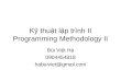 Programming Methodology Ii