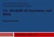 13. Modelli di business nel Web