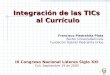 La Integración de las TICs al currículo