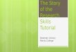 The Story of the Bowman Library Research Skills Tutorial