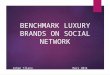 Benchmark Luxury Brands on Social Network