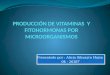 PRODUCCIÓN DE VITAMINAS  Y FITOHORMONAS POR MICROORGANISMOS.pptx