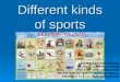 Different kinds of sports
