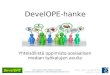 DevelOPE-hanke: Yhteisöllistä oppimista sosiaalisen median työkalujen avulla