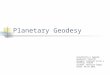 Planetary geodesy