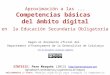 Competencias básicas del ámbito digital en la ESO