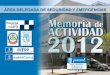 Memoria actividad area delegada 2012