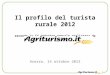 Profilo turista rurale 2012