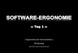 Software-Ergonomie Tag1