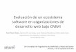 Evaluación de un ecosistema software en organizaciones de desarrollo web bajo CMMI
