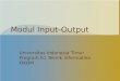 8. modul input & output