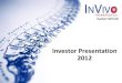 Invivo Investor Presentation