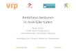 VRP Werelddag van de Stedenbouw | Xavier Buijs | 'Ambitieus besturen in moeilijke tijden