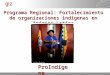 11.01.2014 Seite 1 Programa Regional: Fortalecimiento de organizaciones indígenas en América Latina ProIndígena La Paz, Bolivia ©Antonia Rodriguez Medrano