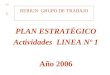 REBIUN GRUPO DE TRABAJO PLAN ESTRATÉGICO Actividades LINEA Nº 1 Año 2006