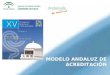 TÍTULO DE PRESENTACIÓ N. Contenidos Modelo de Acreditación Andaluz. Antecedentes Características y Metodología Programas de Acreditación Momento Actual