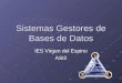 Sistemas Gestores de Bases de Datos IES Virgen del Espino ASI2