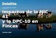 Impactos de la NIC 41 y la DPC-10 en Fincas Octubre, 2007 Lara Marambio & Asociados RIF: J-00327665-0