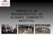 PROYECTO DE MICROCRÉDITOS DE ALINAFE COMMUNITY HOSPITAL