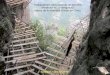 Construccion de un sendero en las montañas chinas