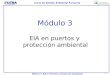1 Curso de Gestión Ambiental Portuaria Módulo 3: EIA en Puertos y Protección Ambiental EIA en puertos y protección ambiental Módulo 3