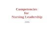 AONE Competencies for Nurse Managers and Nurse Executives