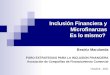 Inclusión Financiera y Microfinanzas Es lo mismo? Beatriz Marulanda FORO ESTRATEGIAS PARA LA INCLUSION FINANCIERA Asociación de Compañías de Financiamiento